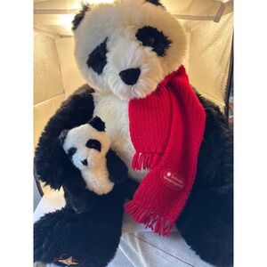 Smithsonian National Zoo Panda Plush Wish 2001 Bear Mother and Baby Set